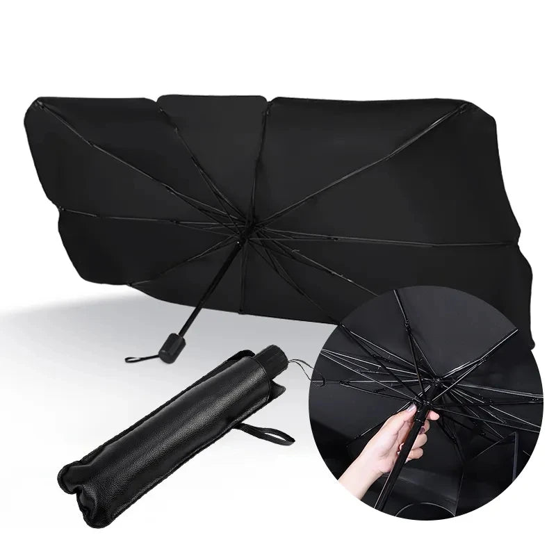 For Tesla Model Y Model 3 Model X Model S Roadster Car Windshield Sun Shade UV Ray Reflector Umbrella Auto Interior Accessories