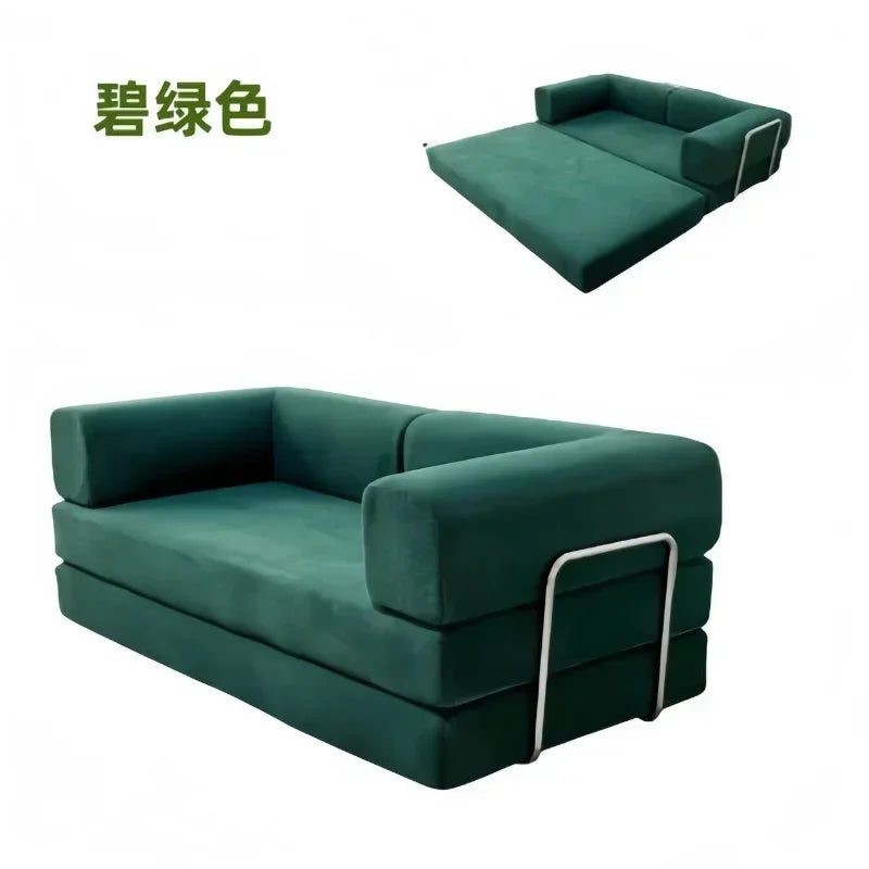 Vacuum Compression Sofa Italian Simple Retro High-end Corduroy Living Room Sofa Sofa Bed Foldable Washable Customizable