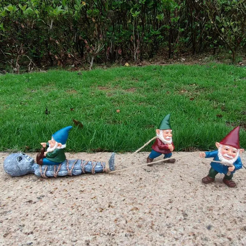 Funny Garden Gnome Grab Alien Statue Garden Decor Weatherproof And Durable Perfect For Outside Lawn Patio Yard Decoration