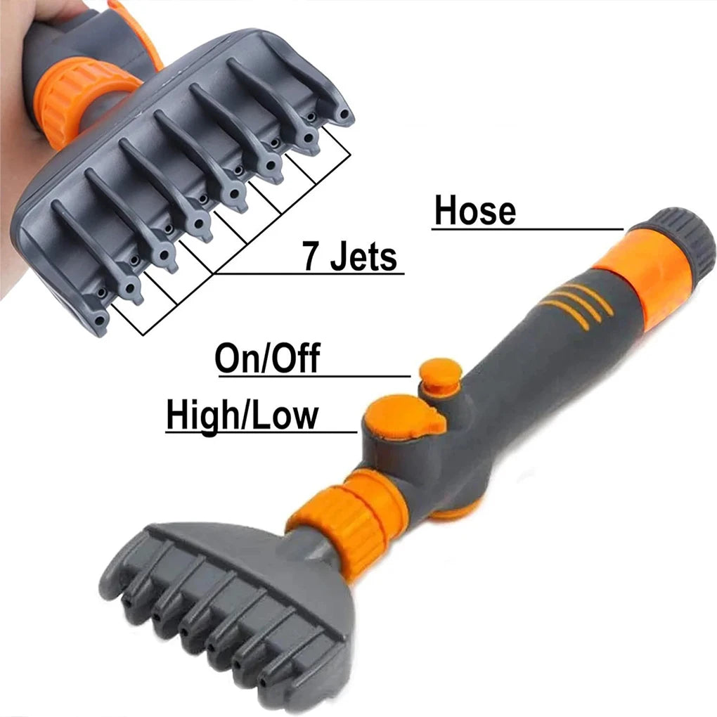 Portable Swimming Pool Cartridge Filter Cleaner with Handle One-key Start Hot Tub SPA Water Filter Cleaning Hose Attachment Tool