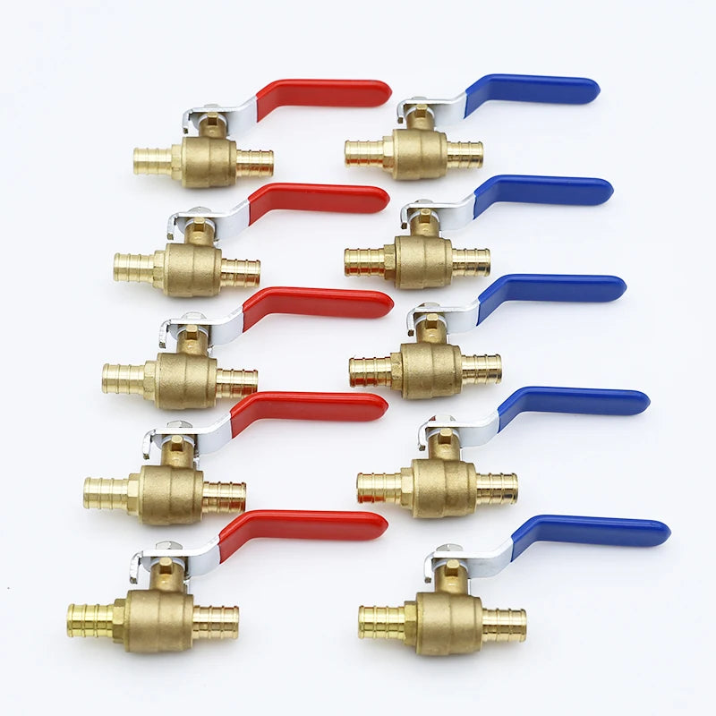 KING SMART Crimp/F1807 PEX 1/2" Full Port PEX Ball Valve; for Hot and Cold Water System; 10Pcs/Case; 80410