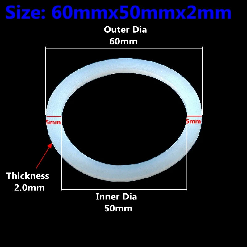 2-100PCS Silicone Flat Washer Silicone Gasket of Water Tank Interface Waterproof Gasket Thread Sealing Ring