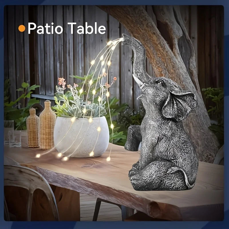Elephant Solar Garden Light Elephant Hanging LED Solar Lantern Solar Elephant IP44