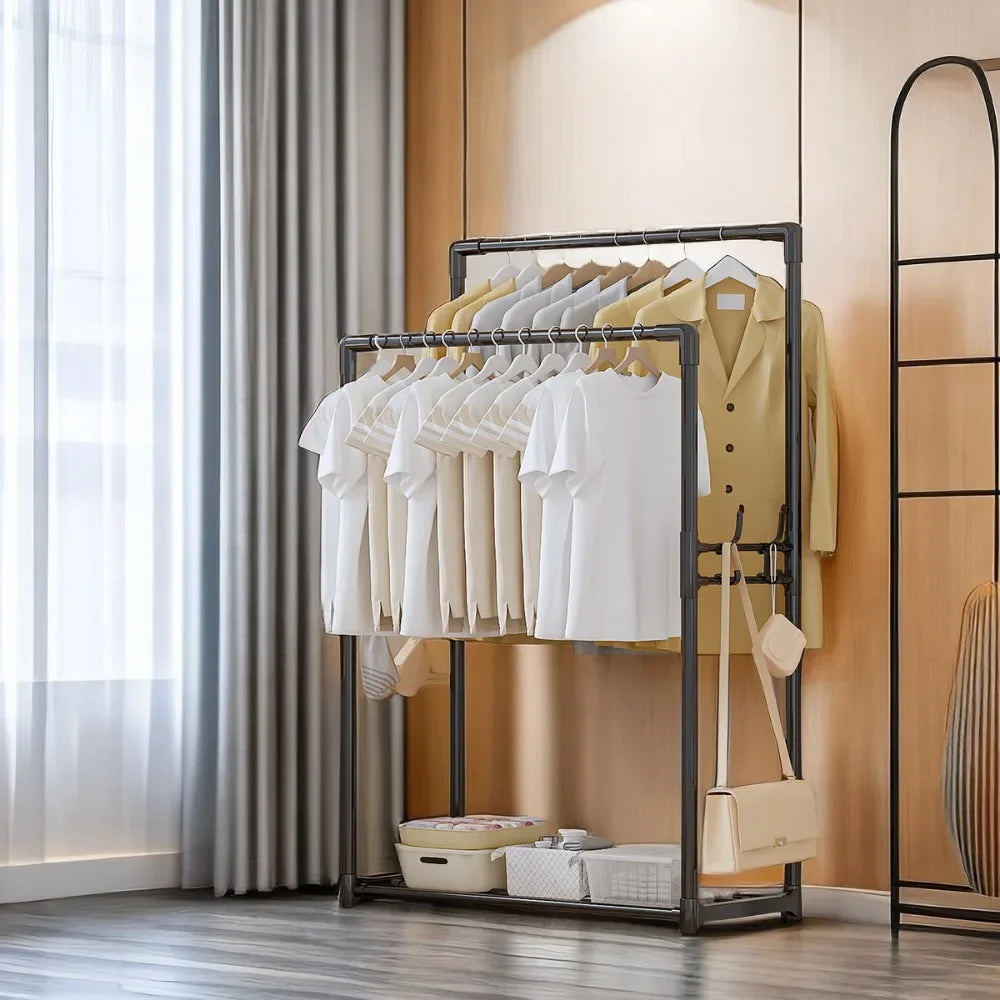 Furniture for Room Clothing Rack Clothes Arara Floor Coat Rack Porte Manteau Mural Hanger Iron Bamboo Wall Shelf Racks Metal