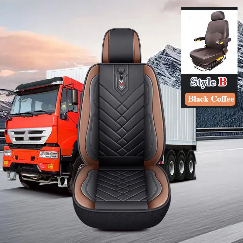 BIg Truck Lorry Bus Auto Seat Cushion Cover Leather Seat Cover All Inclusive for SITRAK SCANIA Volvo Benz Renault DAF IVECO Hino
