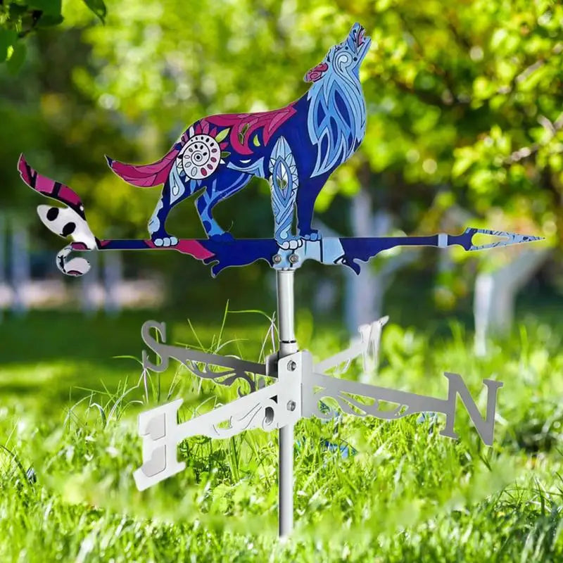 Metal Rooster Weathervane Yard Garden Barn Ornament Weather Vane Roof Weather Vanes Outdoor Animals Decorations Garden Art Decor