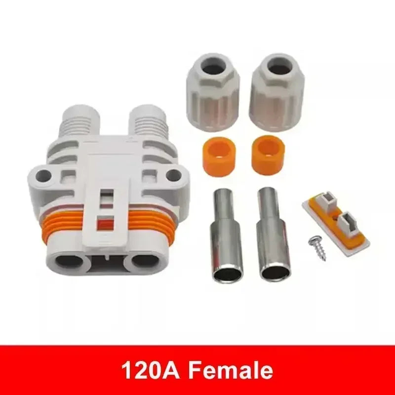 120A 1200V Waterproof Male Female Connector 10mm2 Big Current Parking Air Conditioner Plug Electric Forklift Generator Connector
