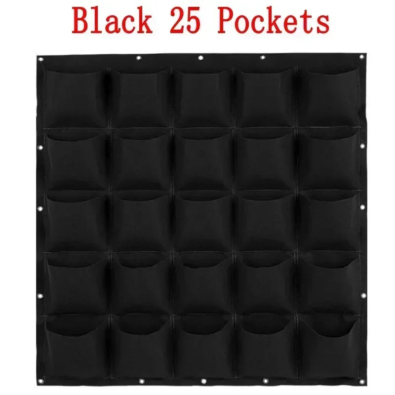 NEW Wall Hanging Pockets Planting Bags Flower Pot Home Garden Grow Bag Garden Planter Vertical Suculentas Plant Pot Home Decor