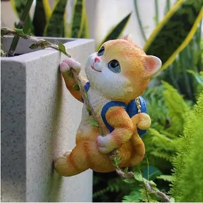 Double Rabbit Hanging Basket Flowerpot Wreath Mother And Child Rabbit Resin Crafts Outdoor Garden Yard Balcony Figurines Decor