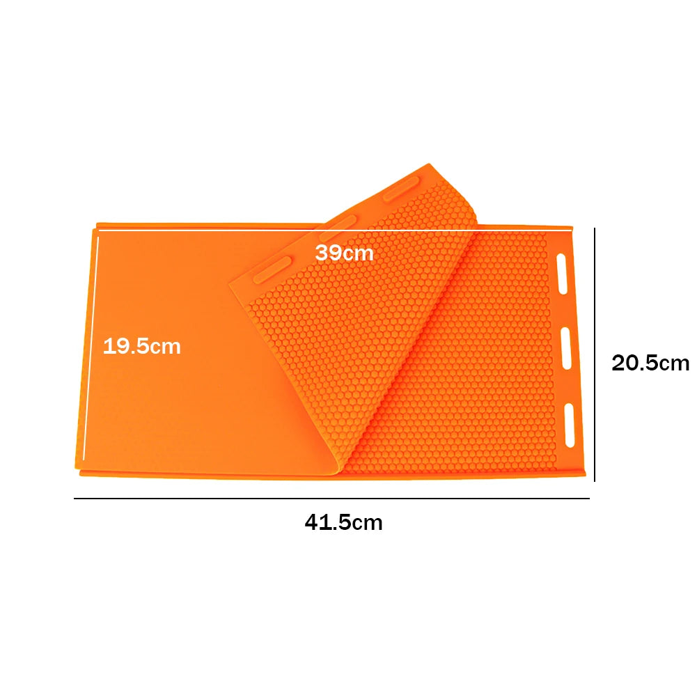 2pcs Bee Hive Basis Press Sheet Mould Reusable Silicone Beeswax Nest Base Piece Mold Lightweight Practical Beekeeping Equipment