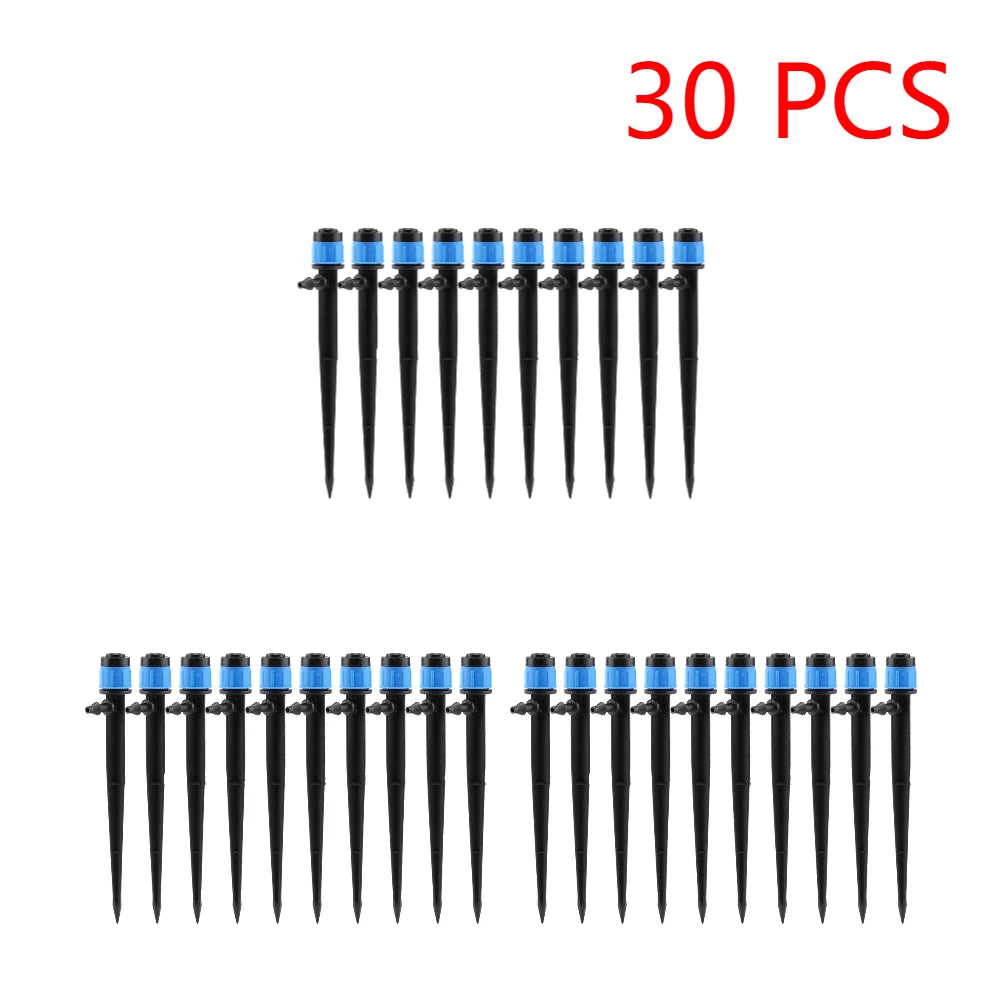 10-300Pcs Garden Micro Drip Irrigation 360 Degrees Rotating Nozzle Sprayer Sprinkler for 4/7" Hose Garden Plants Watering System