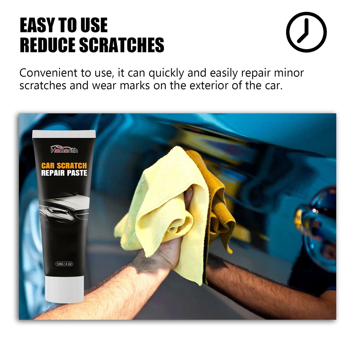 Homonth New Arrival Car Scratch Removal Wax Paint Cleaning Protection Polishing For Car Maintenance Paint Surface Repair Paste