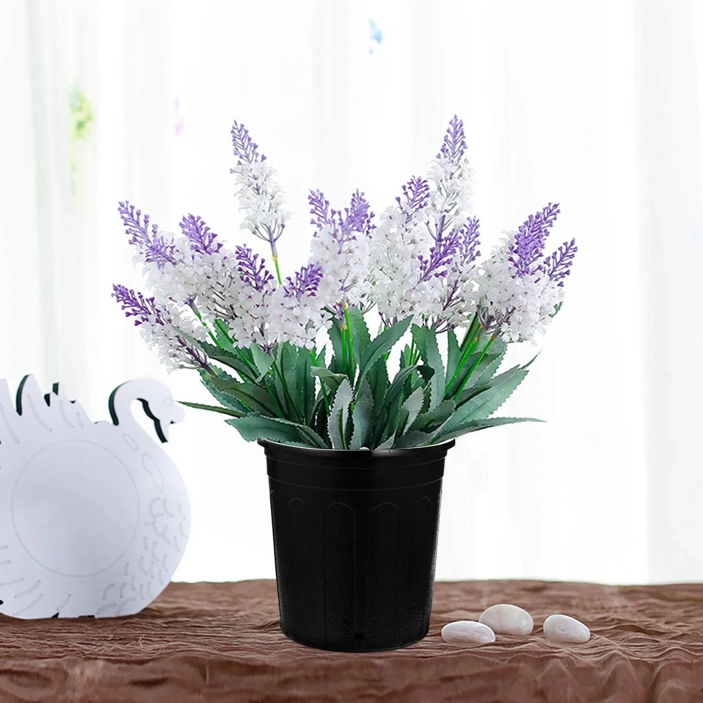 10 Pcs Plastic Flower Pot Pots Balcony Basin Decor Indoor Garden Planter for Plants
