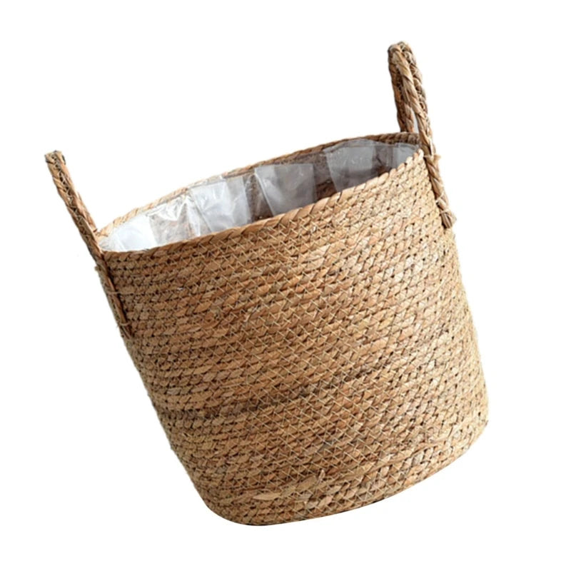 Houseplan Pots Woven Straw Flower Pots Basket Planter Hand Woven Plant Pots