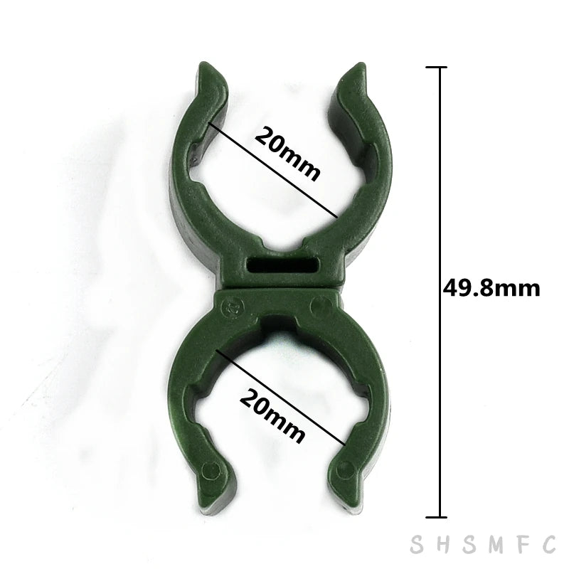 2-20PCS 8/11/16/20mm 360 Rotation Pipe Clamp Garden Irrigation Fittings Fixed U-type Clip Clamp Strap Aquarium Accessories