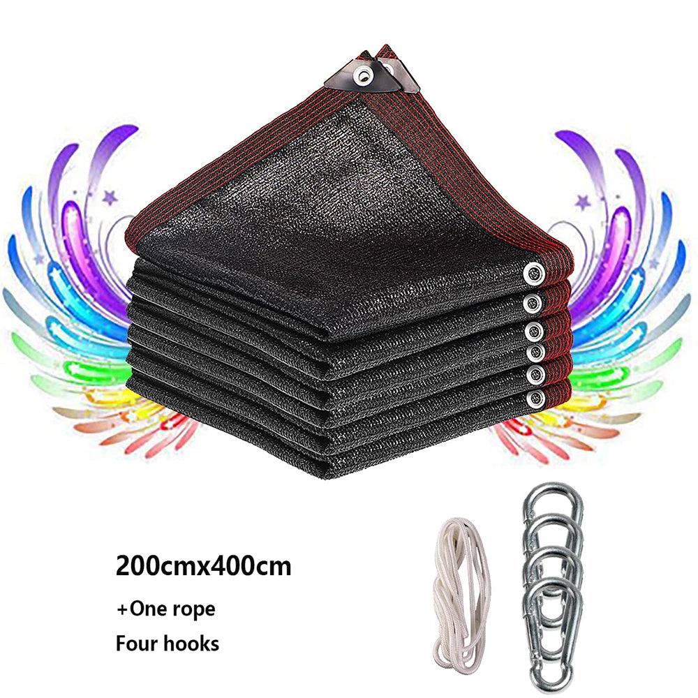 Multiple Sizes HDPE Sunshade Net Home Garden UV Protection 85-90% Sunshade Net Balcony Sunshade Car Shed Easy Installation