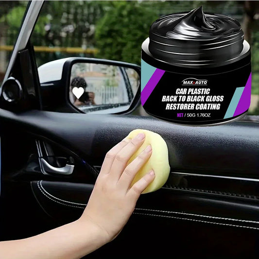 Car Plastic Restorer Back To Black Gloss Auto Interior Leather & Panel Renewal Wax Coating Agent Auto Polish And Repair Coating