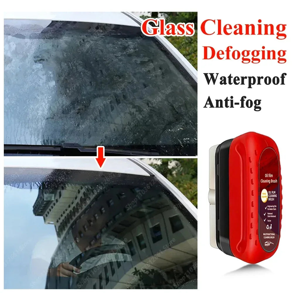 Car Glass Coating & Oil Film Remover Kit | Anti-Fog & Rain-Proof Window Cleaner