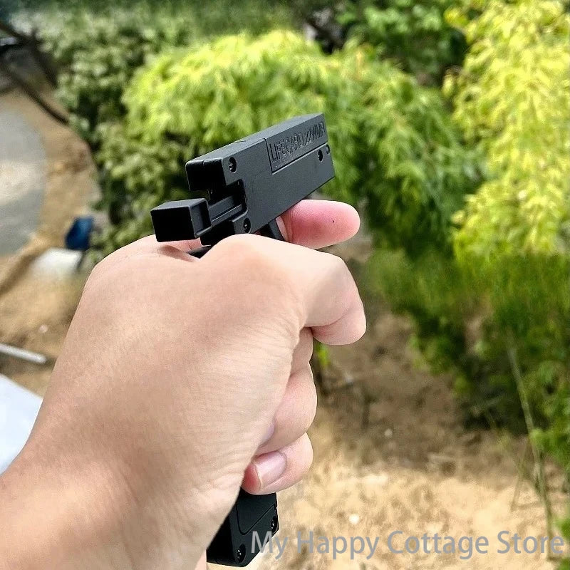 1-3pcs 2.0 Upgraded Lifecard Alloy Folding Gun Toy Soft Bullet Blaster Shooting Model Pistol For Adults Kids Christmas Gifts