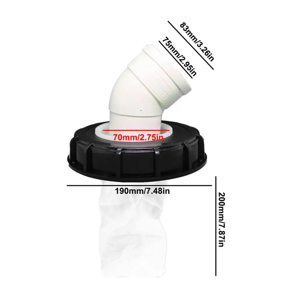 IBC Ton Barrel Cover Cap With Filter Outdoor IBC Ton Barrel Cover Durable Plastic Cover With Vent Hole Ton Barrel Filter Cover