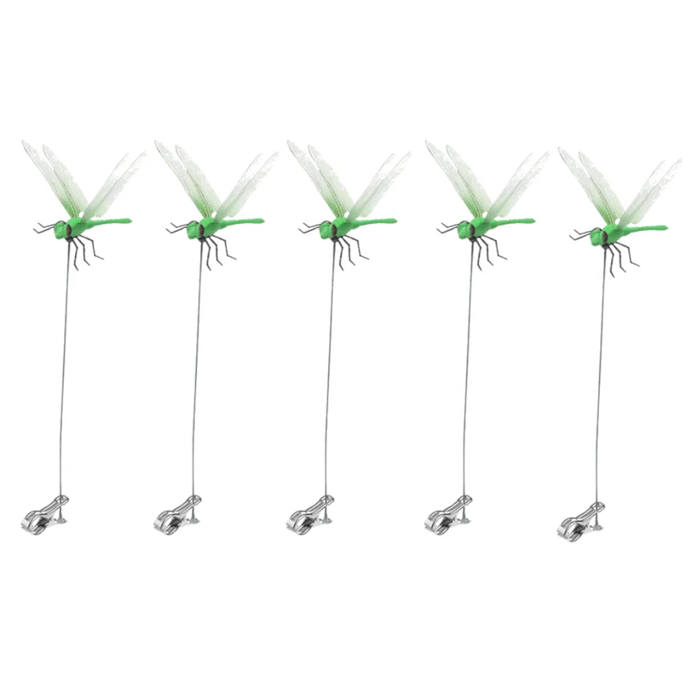 20-3pcs 31cm Simulation Dragonfly Clip Bug Deterrent Realistic Dragonfly Hat Clip Bug Repellent Dragonfly Home Garden Decor