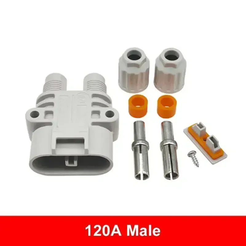 120A 1200V Waterproof Male Female Connector 10mm2 Big Current Parking Air Conditioner Plug Electric Forklift Generator Connector