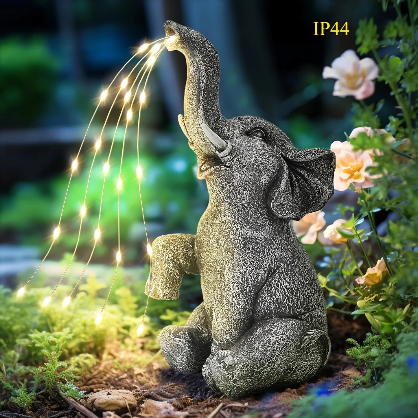 Elephant Solar Garden Light Elephant Hanging LED Solar Lantern Solar Elephant IP44