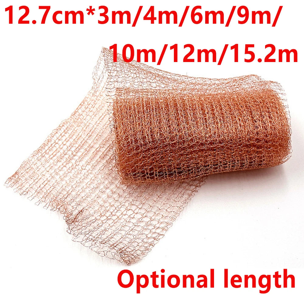 Copper Anti-Snail Wire Mesh Net Signal Shielding Net Wire Pest & Rodent Net Copper Mesh Garden Supplies 3/4/6/9/10/12/15m