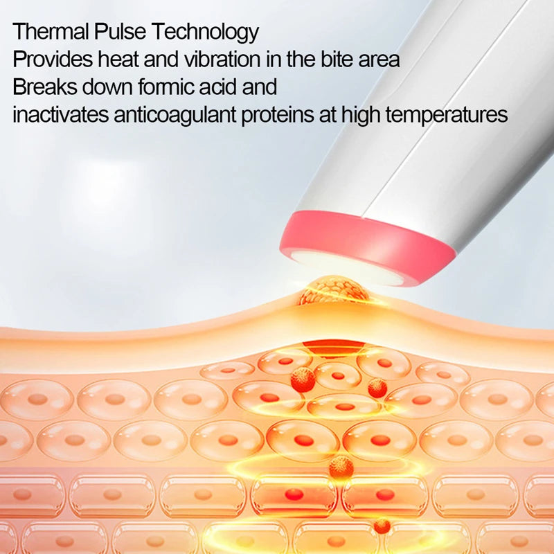 Xiaomi Portable Mosquito Bite Relief Pen Instant Itch Stopper for Adults Kids Rechargeable Natural Bug Bite Treatment Soothing