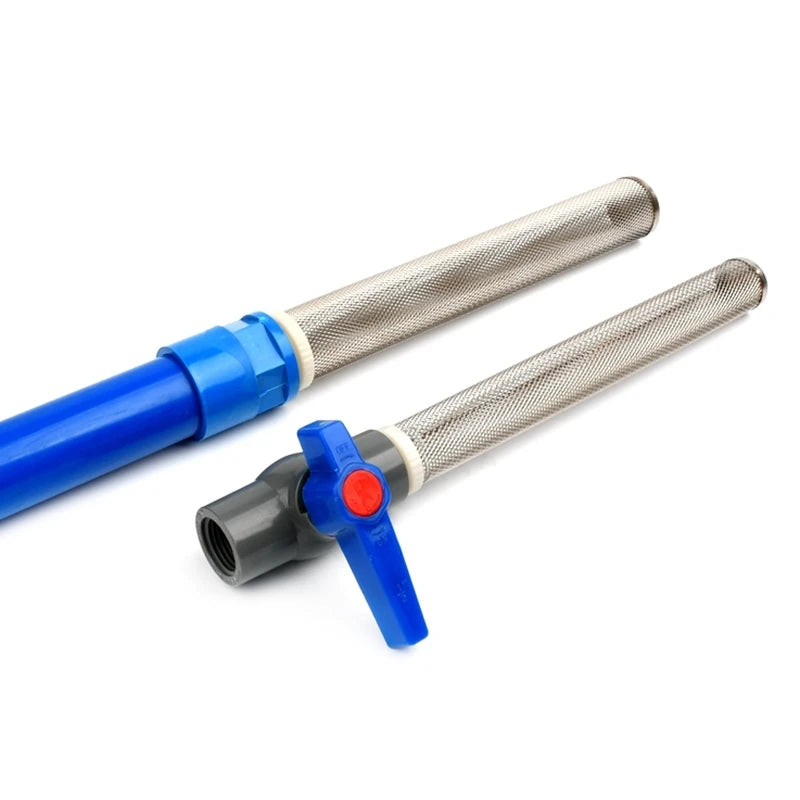 1/2"~2.5" 304 Stainless Steel Extended Filter Garden Irrigation Water Pump Hose Filter Aquarium Water Cleaning Mesh Metal Filter