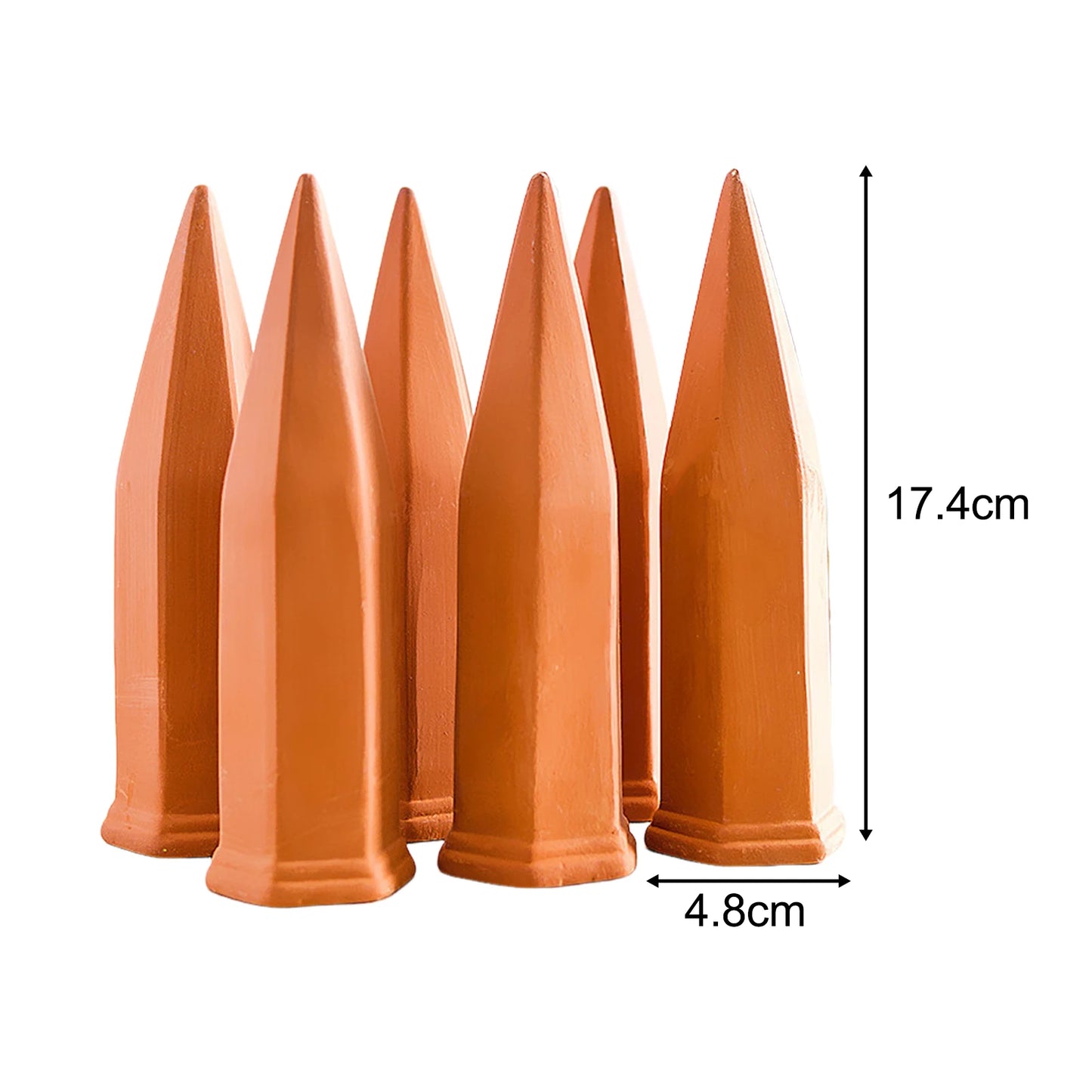 4Pcs Plant Watering Spikes Terracotta Multifunctional 150ml Plant Watering Devices for Devices Indoor Garden Vacations Outdoor