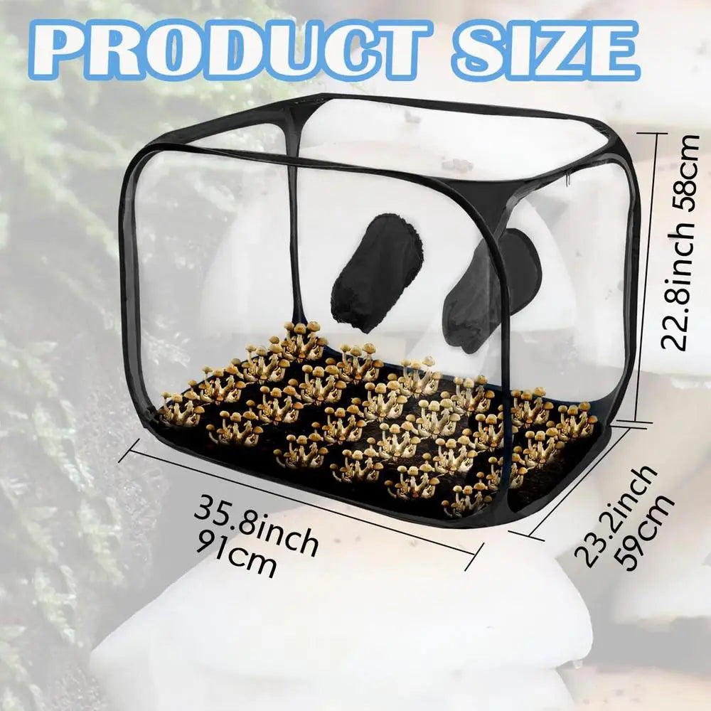 Mushroom Planting Bags Still Air Box Mushroom Tent Propagation Stations Visible Planting Tents Horticulture Supplies For Garden