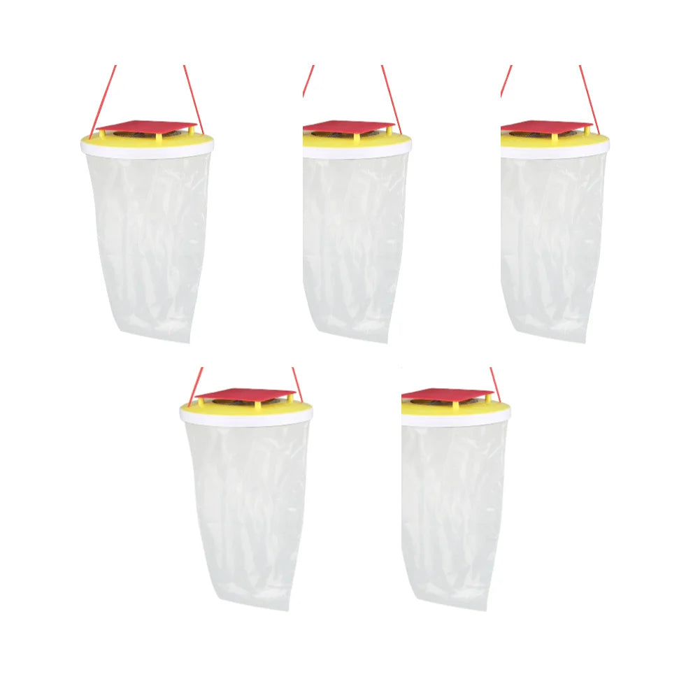 10-1PCS Fly Trap Hanging Fly Catcher Non-toxic Fly Lure Bag Pest Trap With Bait Insect Bug Killer Garden Hanging Flycatcher