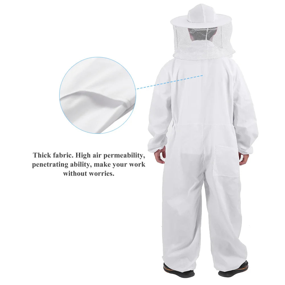 Beekeeper Protective Suit Beekeeper Suit Professional Beekeeping Protective Equipment Bee Keeping Full Body Beekeeper Suit Hat