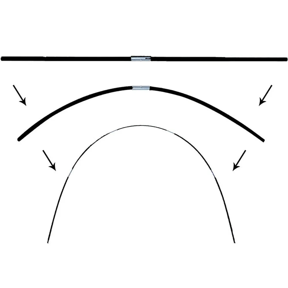 Greenhouse Hoops Set Gardening Folding Fiber Rod Set Arch Shed Bracket Garden Greenhouse Seedling Plant Hoop Grow Tunnel Support