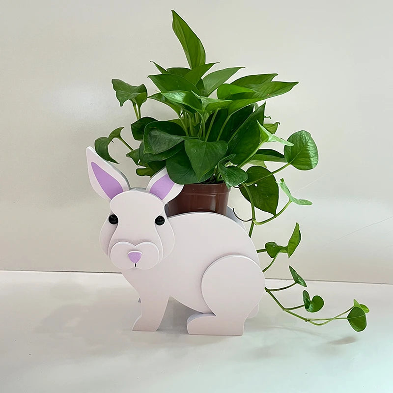 DIY Dog Planter Garden Flower Pot Pomeranian Husky Horse Sheep Elephant Bear Vase Pots Animal PVC FlowerPots Garden Home Decor