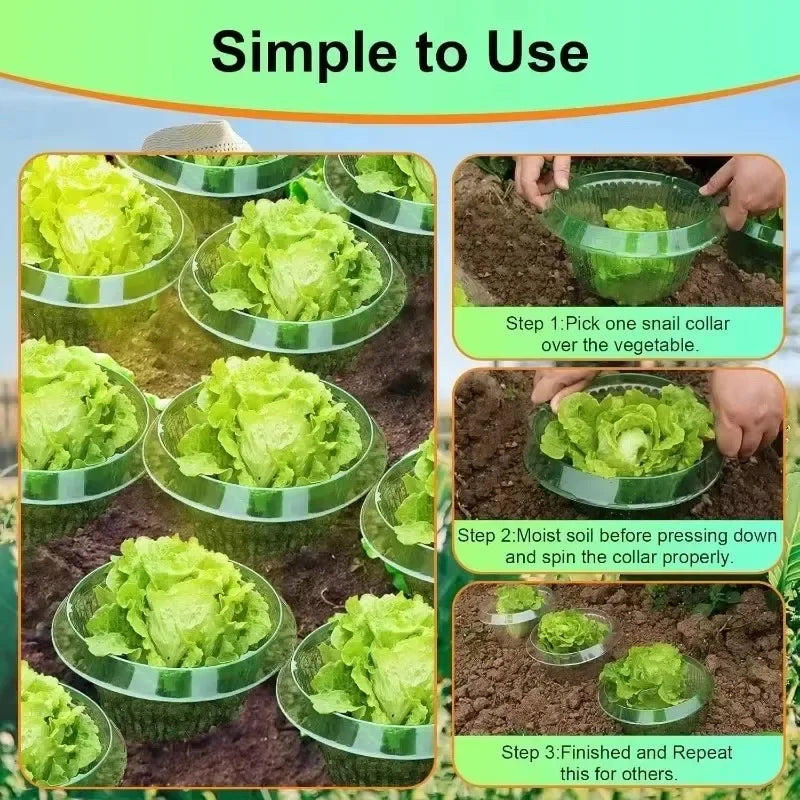 1/10pcs Slug Collars Snail Garden Cloches For Plant Vegetable Reusable Agricultural Plant Plastic Protection Covers Pest Control