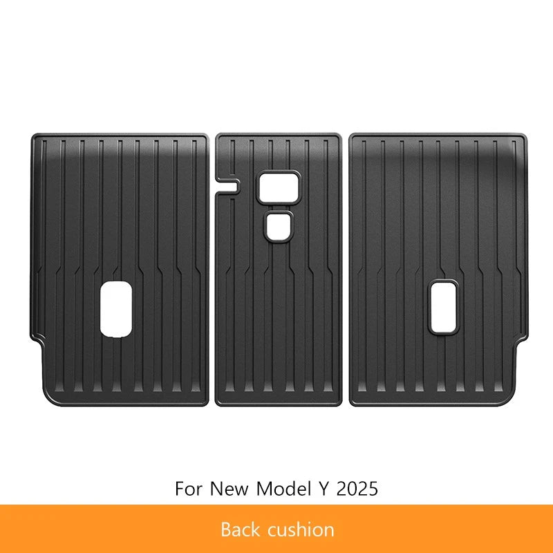 Extended Floor Mats for Tesla Model Y 2025+ Juniper 2025 All-Weather TPE Lengthen and Widen Waterproof Non-Slip Cargo Liners