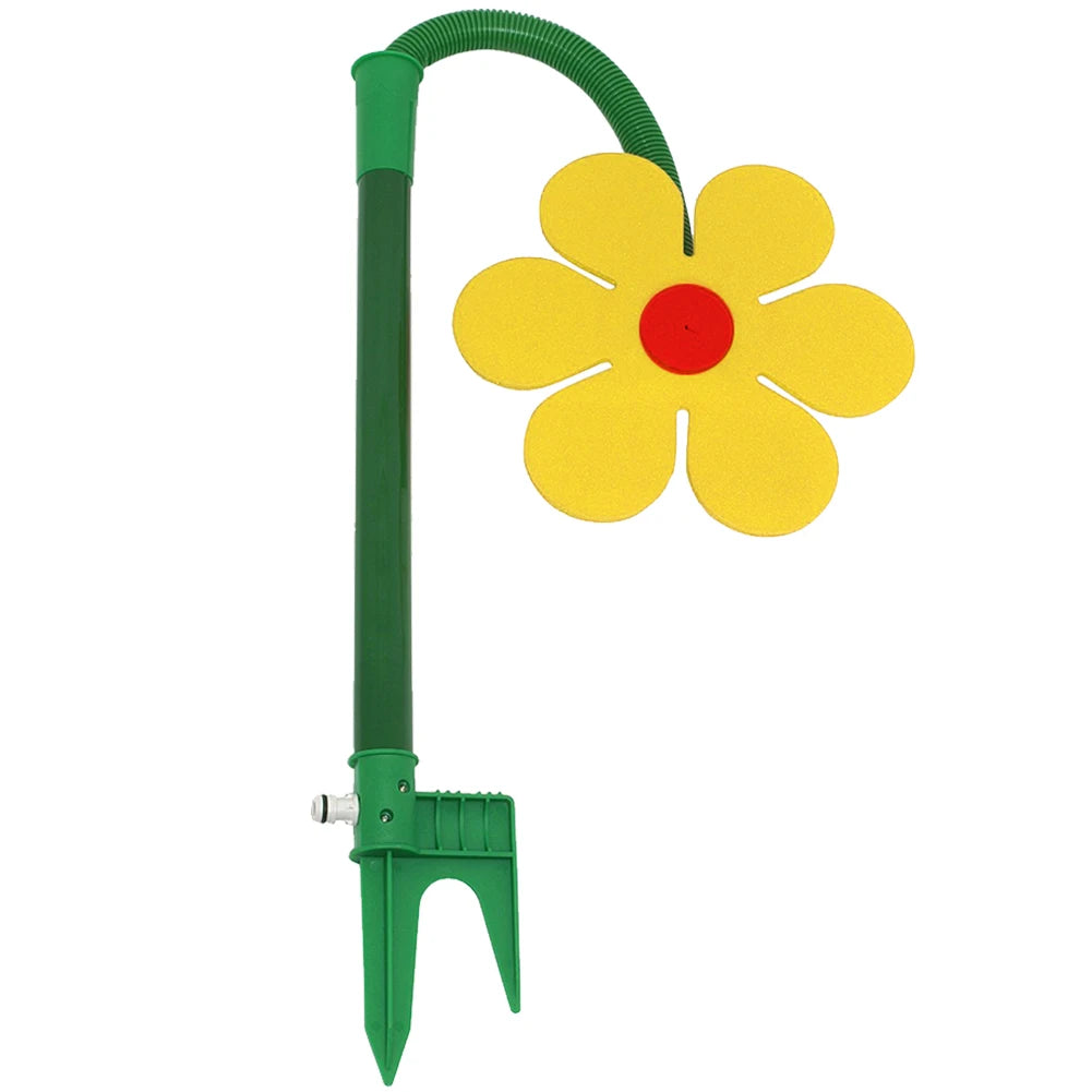 Crazy Spin Sprinkler Flower Shape Dancing Daisy Sprinklers 720 Rotating Water Spray Toy Garden Decor Irrigation Tool