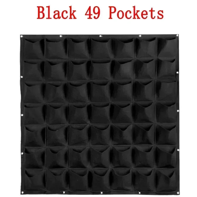 NEW Wall Hanging Pockets Planting Bags Flower Pot Home Garden Grow Bag Garden Planter Vertical Suculentas Plant Pot Home Decor