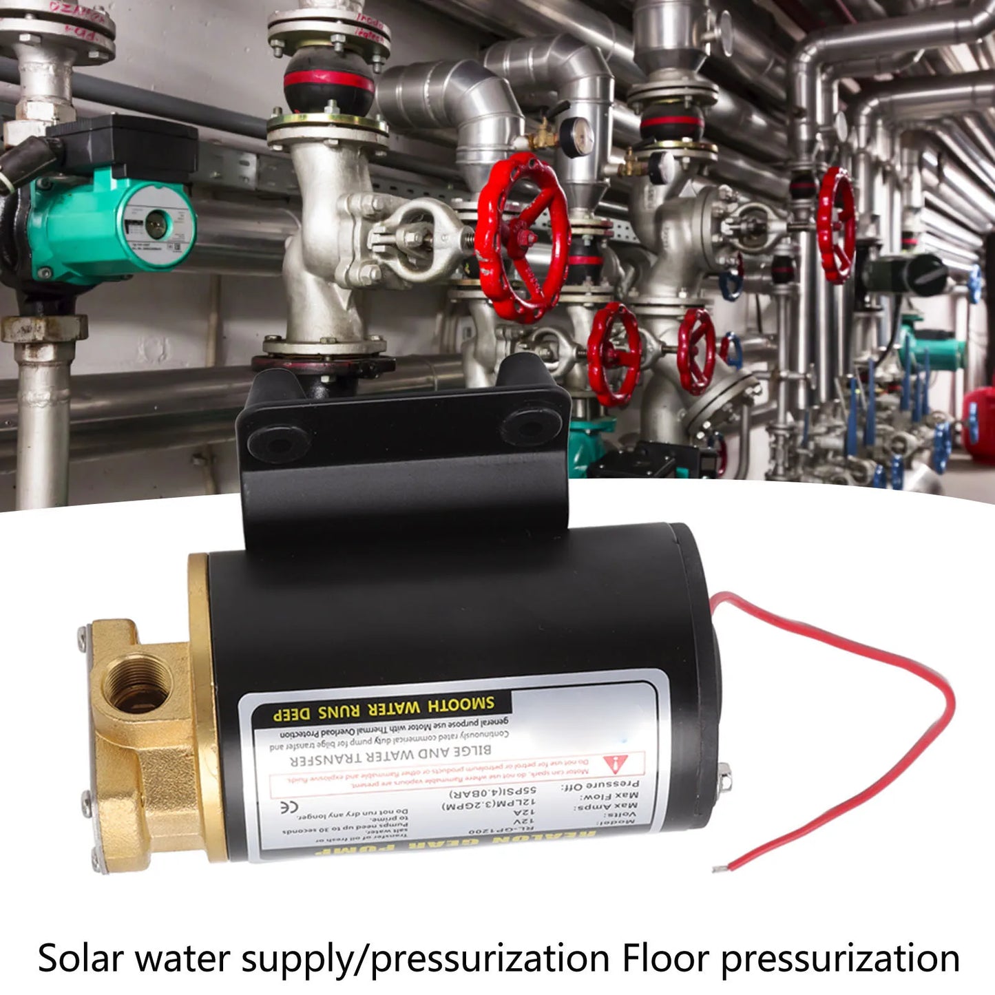 Diesel S Gear Pump Electric Gear Oil Pump Thermal  Motor Pump Oil Transfer Pump with Brass Connector for Diesel Engine