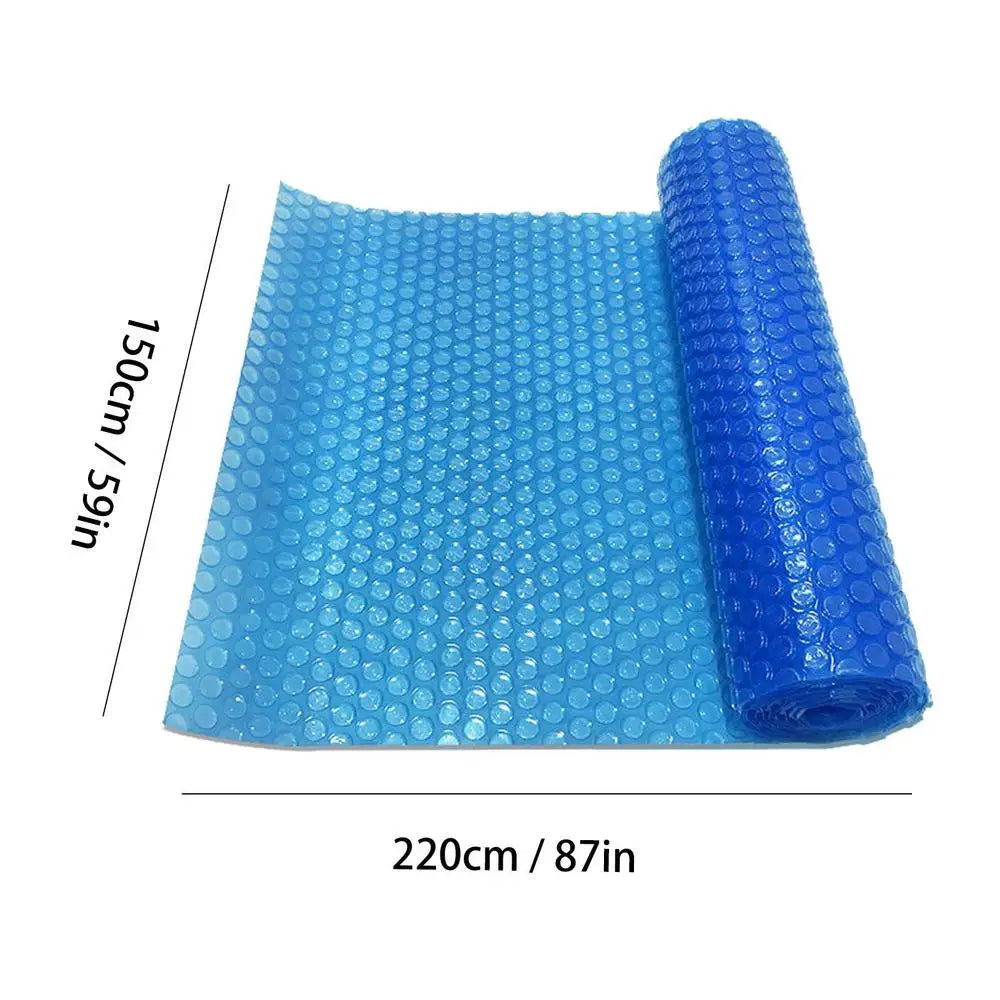 Rectangular Pool Cover Retaining Solar Swimming Pool Insulation Film Blue Solar Foil Pool Heating Solar High-quality Tarpaulin