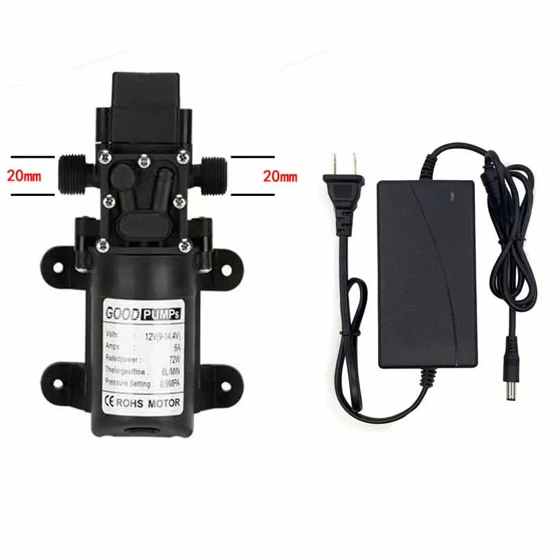 72W Large Garden Irrigation Timer Watering System Fog Nozzles Irrigation Kit Automatic Spray Misting Plant Watering System