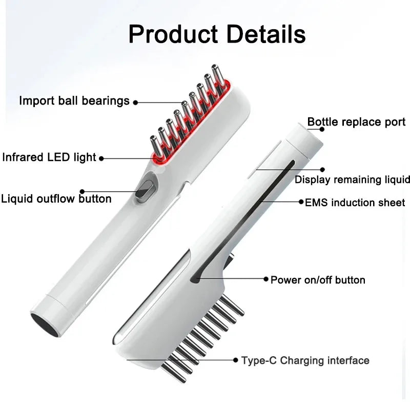 Red Light Therapy Hair Growth Brush