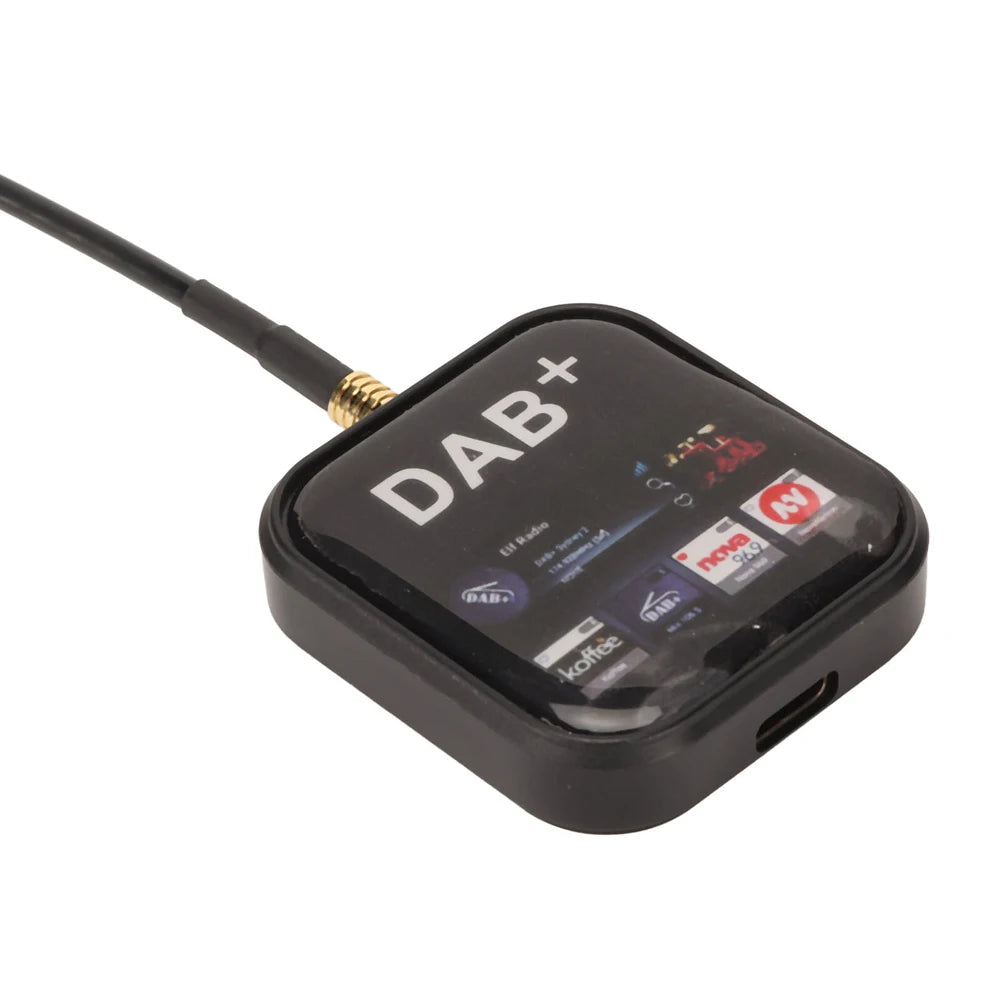 Car Radio DAB+ Amplified Antenna Adapter DAB+ Radio Receiver Car Portable Digital Radio Receiver Adapter for Android Navigator