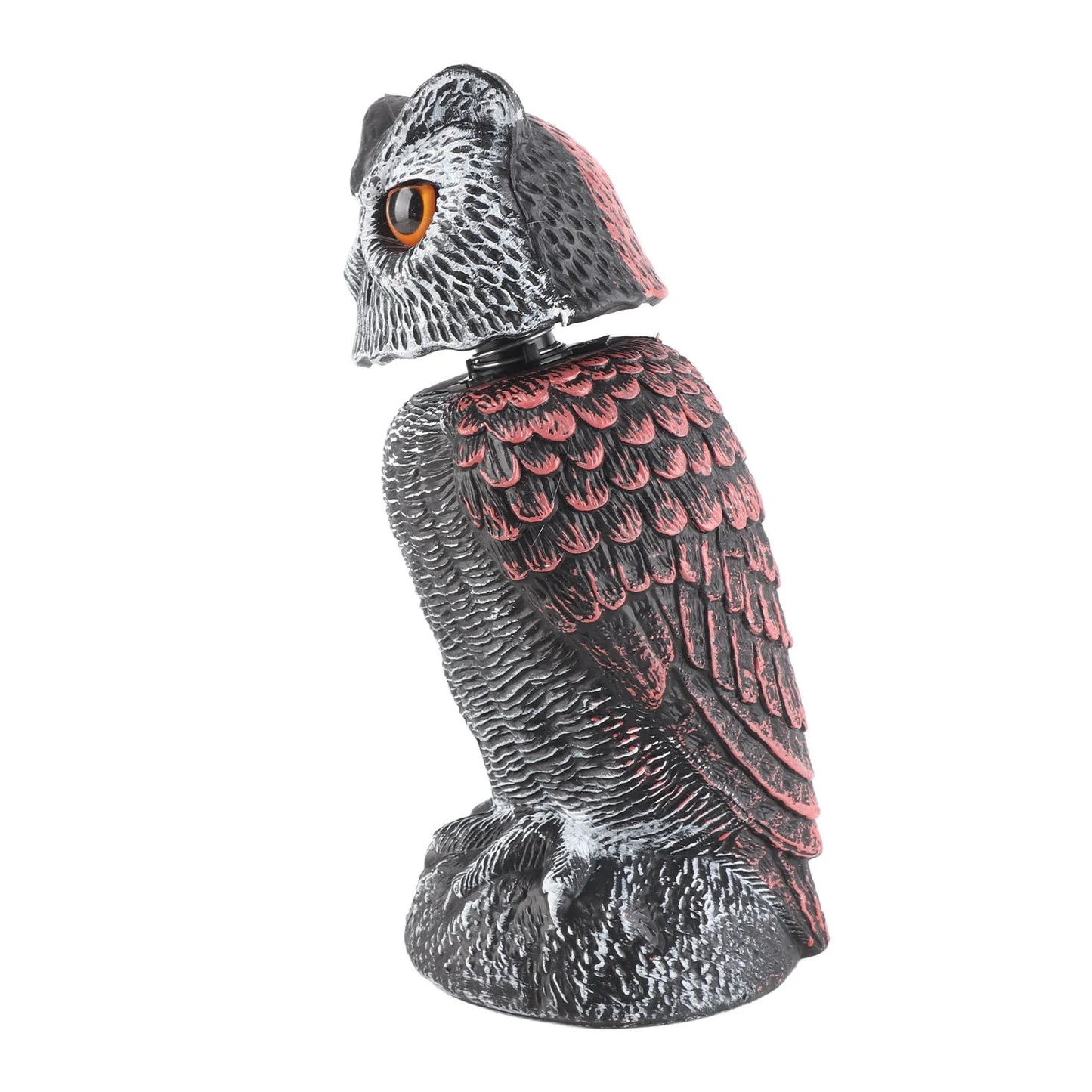 Garden Plastic Shake Head Owl Decor Lifelike Fake Owl Model Ornament for Outdoor Garden Decoration