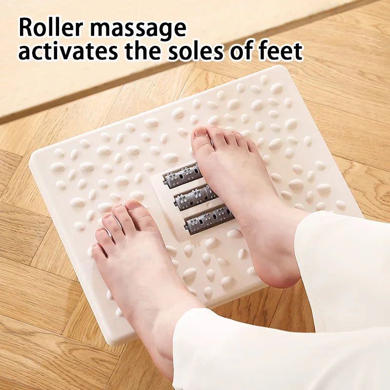 Foot Rest Under Desk Rocking Footstool with Massage Rollers Foot Rest Foot Relaxation Circulation for Home Study Office Work
