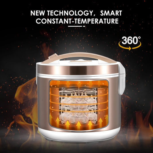 5L Black Garlic Fermenter Electric Garlics Smart Fermentation Machine Automatic Zymolysis Zymosis Pot Natto Yogurt Maker EU US