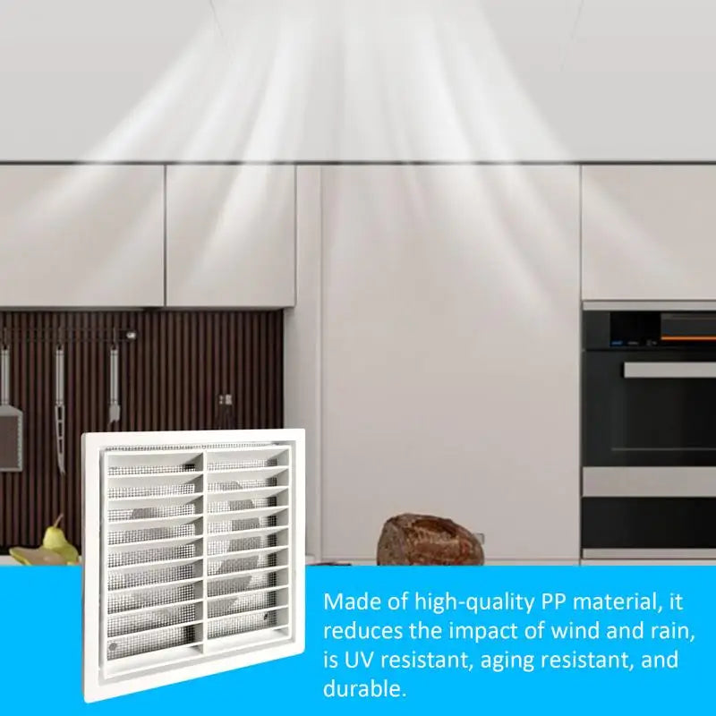Metal Louver Air Vents Grille Ventilation Covers Aluminum Grilles Duct Heating Cooling Vents Plate Insect Screen Cover Air Vents