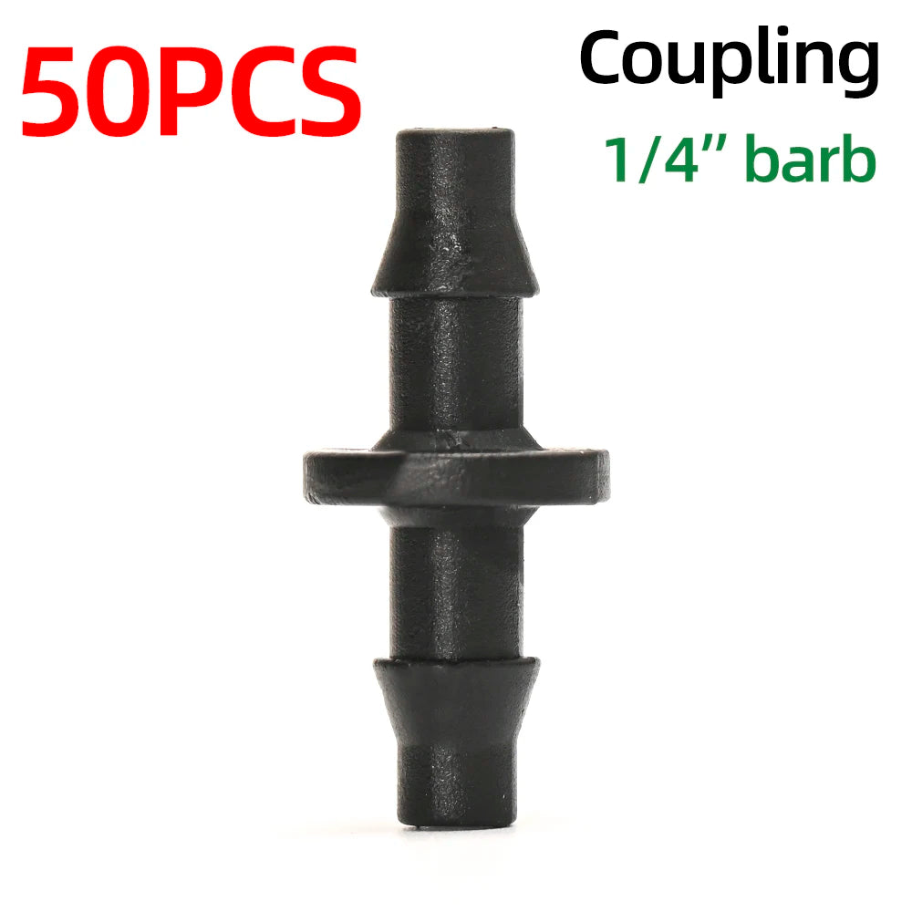 1/4" Pvc Hose Barb Connector End Cap Goof Plug Automatic Drip Irrigation Connectors Garden Watering System Water Pipe